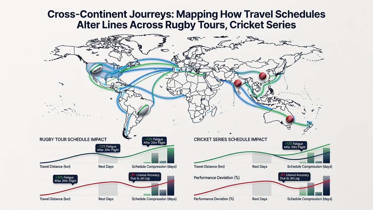 Basketball team on a transatlantic flight, illustrating how long-distance travel affects player performance and shifts betting lines in leagues